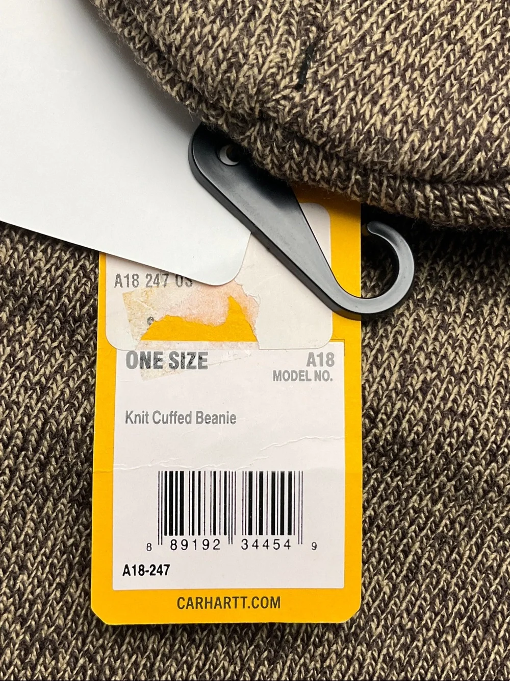 Carhartt Knit Cuffed Beanie A18 Watch Hat - Dark Brown Heather